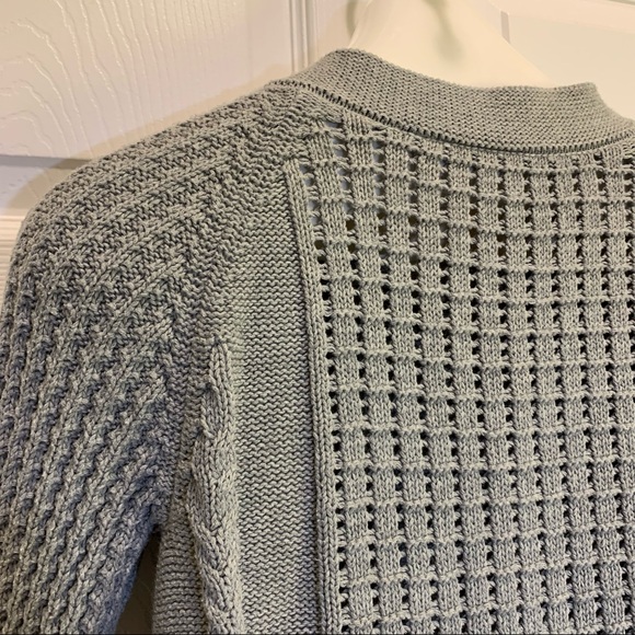 Cato Gray 3/4 Sleeved Sweater Cardigan Size M - Picture 5 of 7